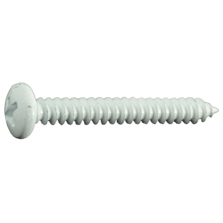Midwest Fastener Sheet Metal Screw, #10 x 1-1/2 in, Painted Steel Pan Head Phillips Drive, 25 PK 35977